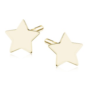 Cercei argint placati cu aur galben stelute DiAmanti Z1540E_G-DIA (Argint 925‰ 1 g.)